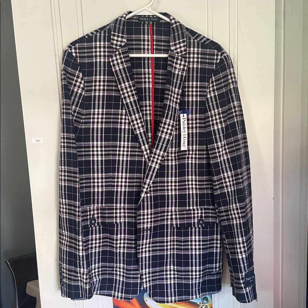 Paisley & Gray / NWT/ Bromley Notch Jacket / Men’s/ S 42R slim fit